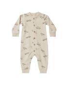 Body in cotone con bottoni skate ecru