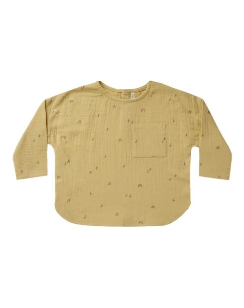 Camicia Jack ocre in cotone a manica lunga