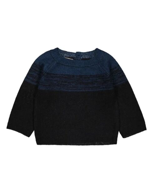 Maglione blu con scollo rotondo Roberto
