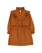 Kurzes Baumwollkleid Caramel Folk