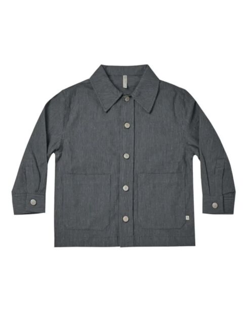 Camicia Stanley in cotone a manica lunga blu marino