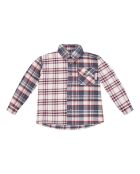 Alex ecru katoenen shirt met lange mouwen