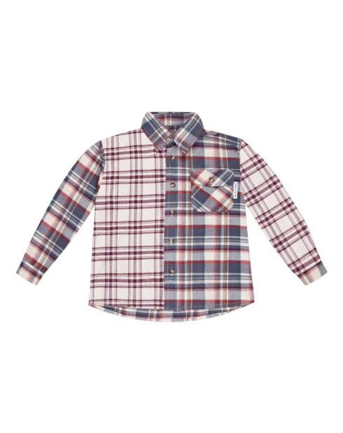 Camicia Alex ecru in cotone a manica lunga