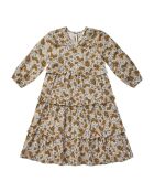 Abito lungo Mabel camel in cotone