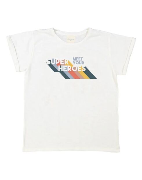 T-shirt Tom ecru a manica corta