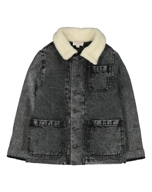 Schwarze Baumwolljacke Pablo