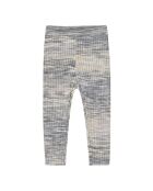 Leggings blu a costine Spacedye