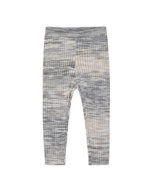 Leggings blu a costine Spacedye