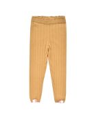 Okerkleurige gebreide katoenen legging uit Moldavië
