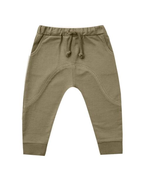 Joggers James in cotone verde oliva