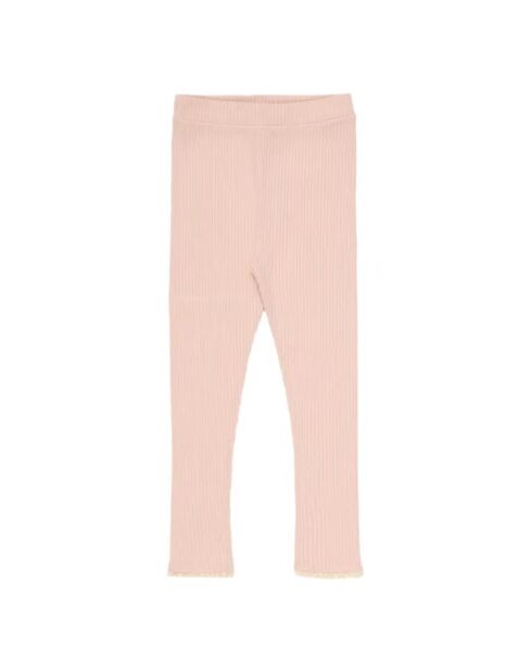 Leggings in cotone responsabile in pizzo Betsy rosa pallido