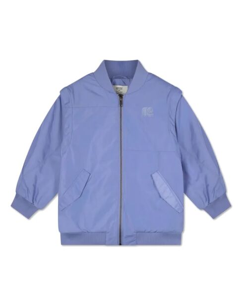Lavendelfarbene Bomberjacke aus recyceltem Material