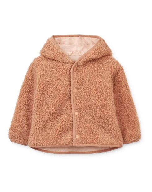 Rosafarbene Pelzjacke Inge