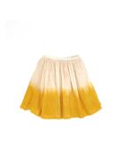 Gonna corta gialla in cotone tie and dye