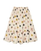 Gonna lunga a stella beige Daria