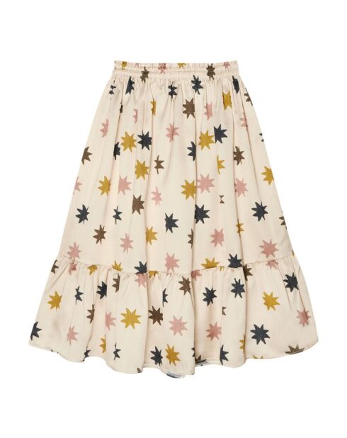 Gonna lunga a stella beige Daria