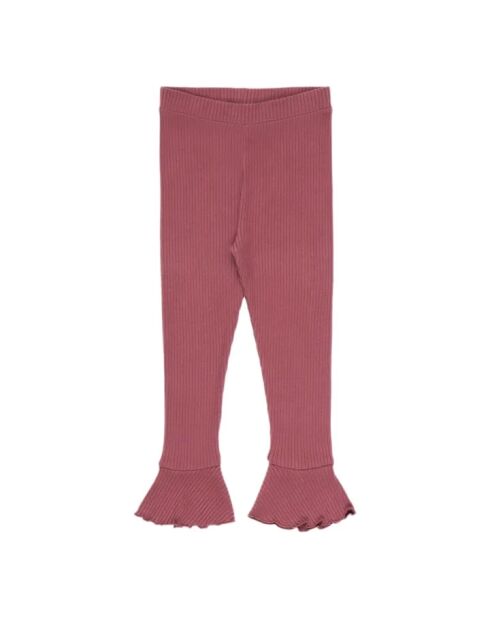 Leggings Betsy flare Responsible in cotone rosso lampone