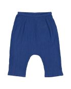 Pantaloni harem Jungle blu navy in crepe di cotone