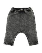 Pantalones harén de algodón gris jungla