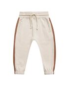 Pantaloni da jogging in cotone color crema