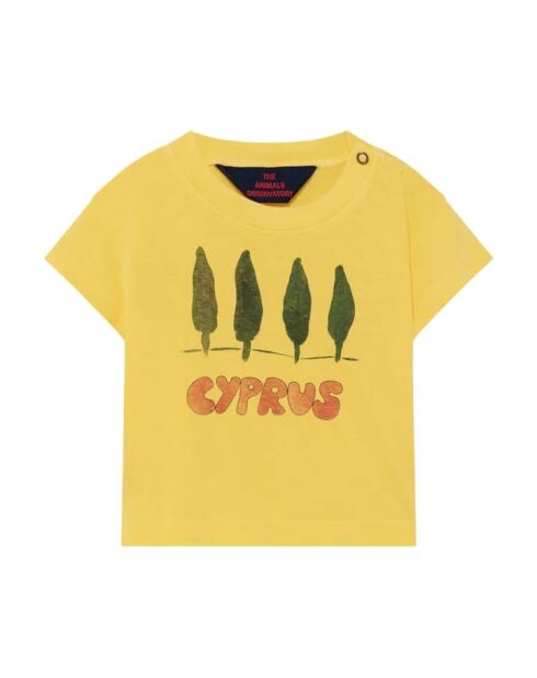 T-shirt gialla a manica corta Rooster Cyprus
