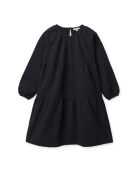 Vestido corto negro de algodón Cecilie