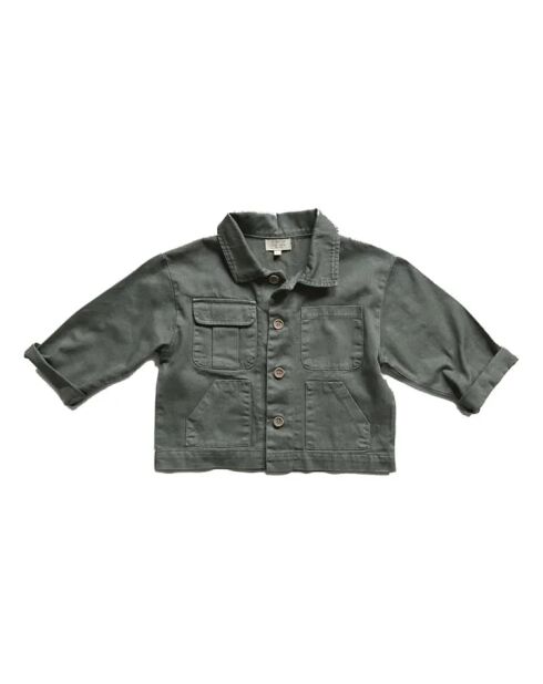 Khakigrüne Baumwolljacke