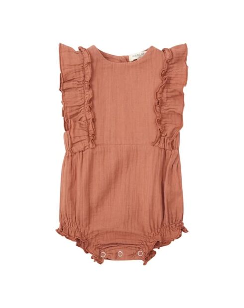 Pagliaccetto Elisa in cotone rosa antico