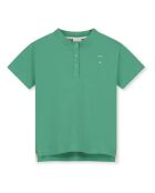 Polo in cotone a manica corta verde menta