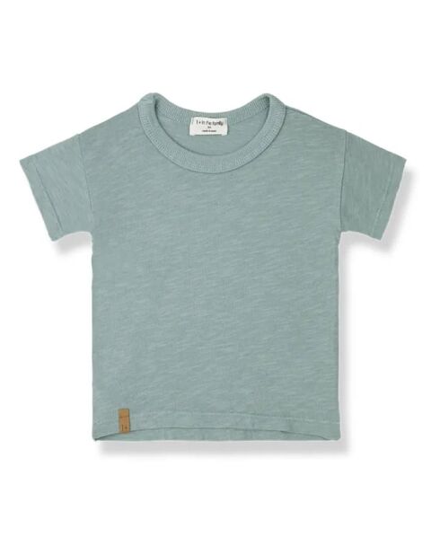 T-shirt Aldos Flammé in cotone a maniche corte blu verde