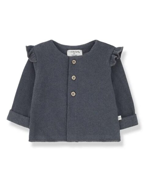 Graue Rüschenjacke Greta