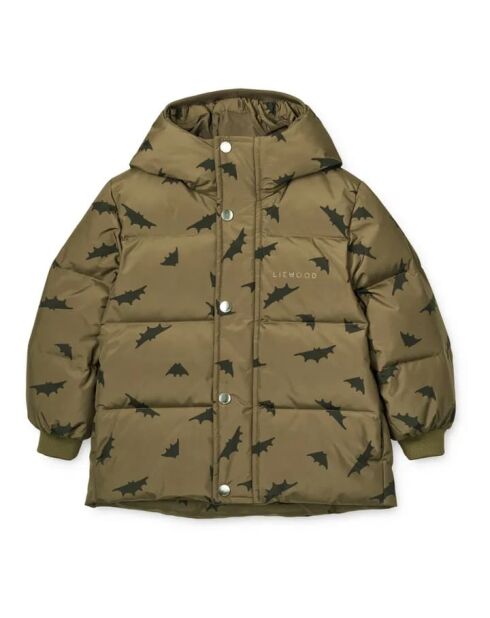 Khakibraune Fledermausjacke aus Stroh