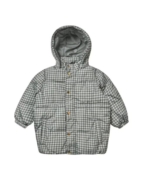 Graue Daunenjacke
