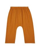 Pantaloni harem in cotone a righe Jungle caramel