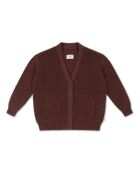 Cardigan marrone in cotone