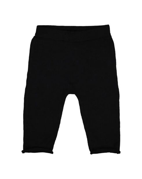 Leggings neri in cotone a forma di topo