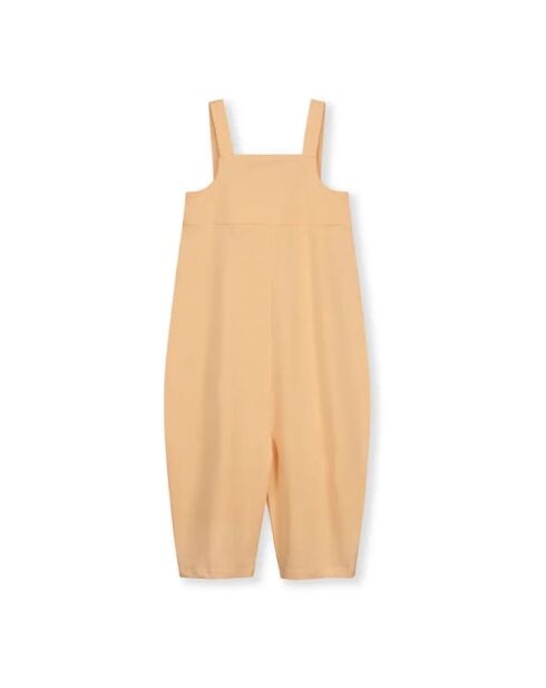 Combinaison en coton Boxy abricot