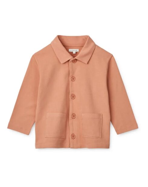 Cardigan Alke in cotone riciclato rosa