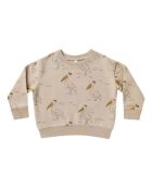 Beiges Sweatshirt aus Baumwolle mit Rundhalsausschnitt Pelicans