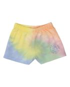 Pantalones cortos Wildshire de algodón amarillo con efecto anudado para bebés