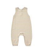 Tuta Mills off-white in cotone a righe