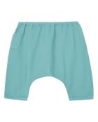 Pantaloni harem blu Ficus in cotone