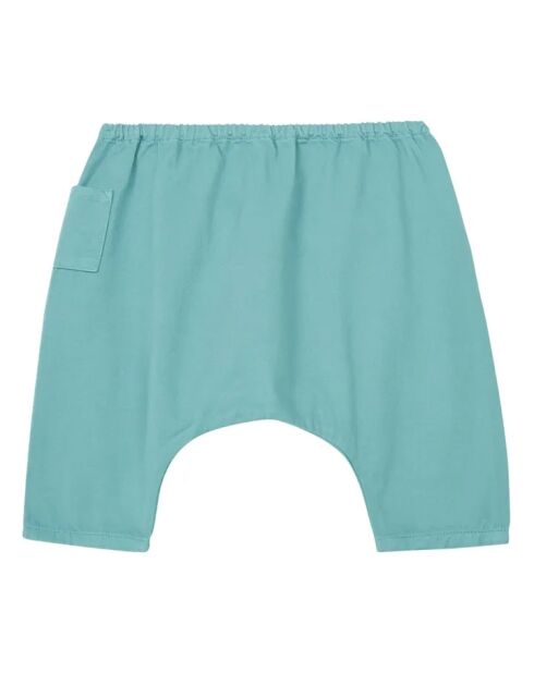 Pantaloni harem blu Ficus in cotone