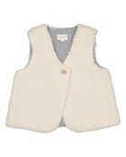Gilet sans manches façon fourrure Vava écru