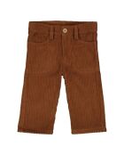 Pantaloni Gaspard in cotone a costine color cammello