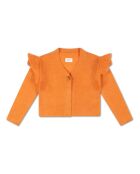 Gilet arancione con maniche a balze