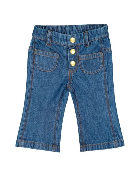Pantaloni Christie blu in jeans flare in cotone