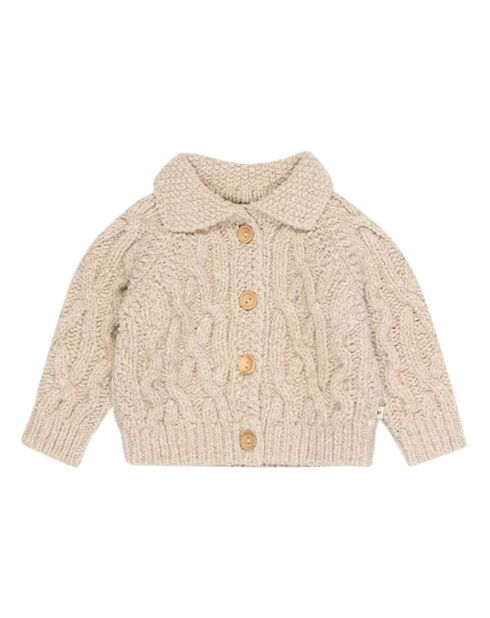 Gilet in lana Tirso beige