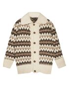 Cardigan en laine recyclée Theo beige