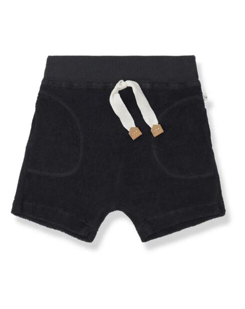 Shorts Enzo grigio antracite in cotone spugnato